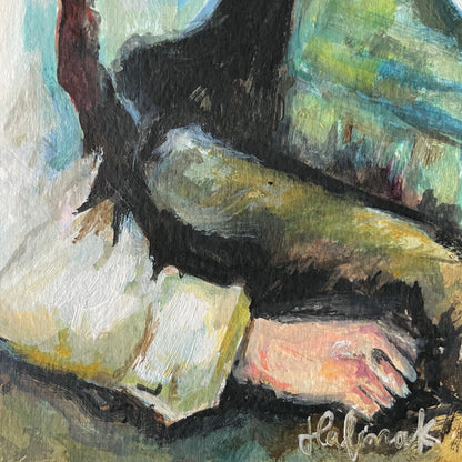 Artistic depiction of a hand and signature of halima khanum