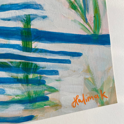 signature of halima khanum on a painting