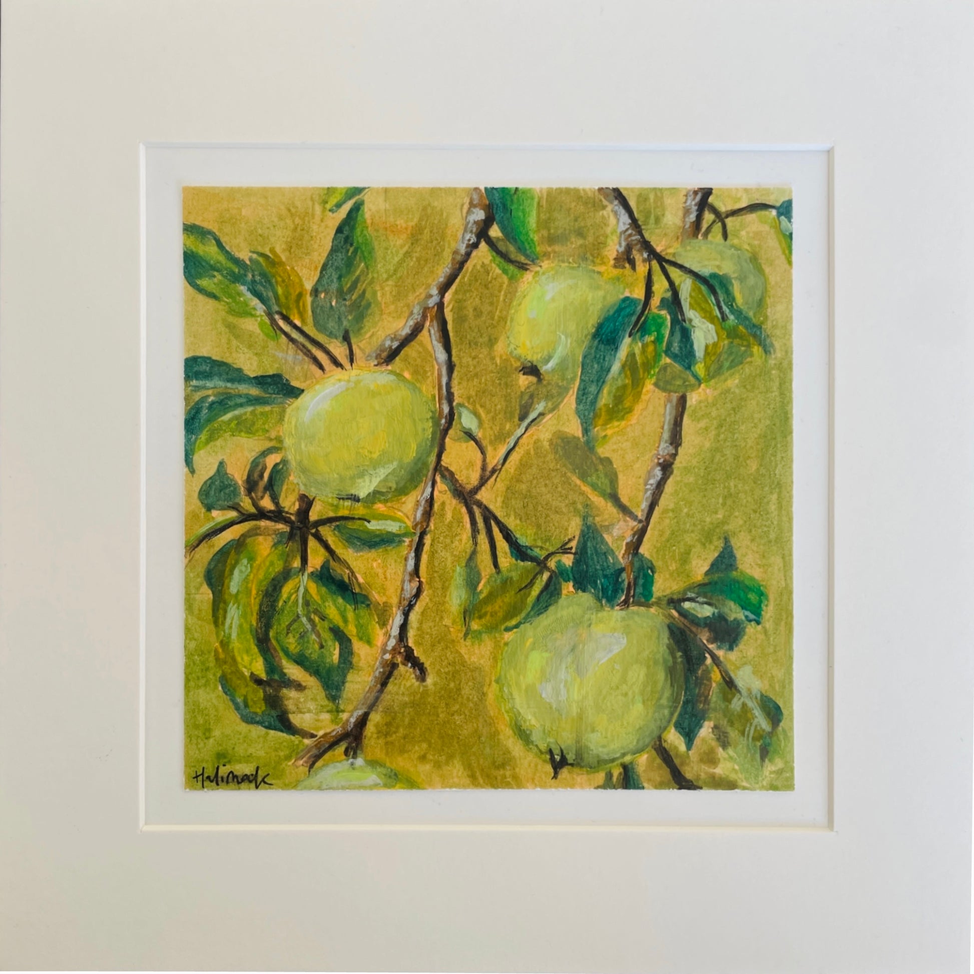 Artwork of fruit presented in photomat square