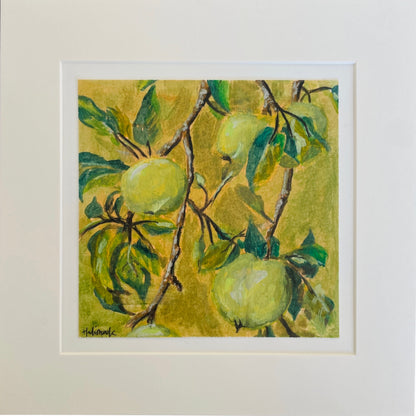Artwork of fruit presented in photomat square